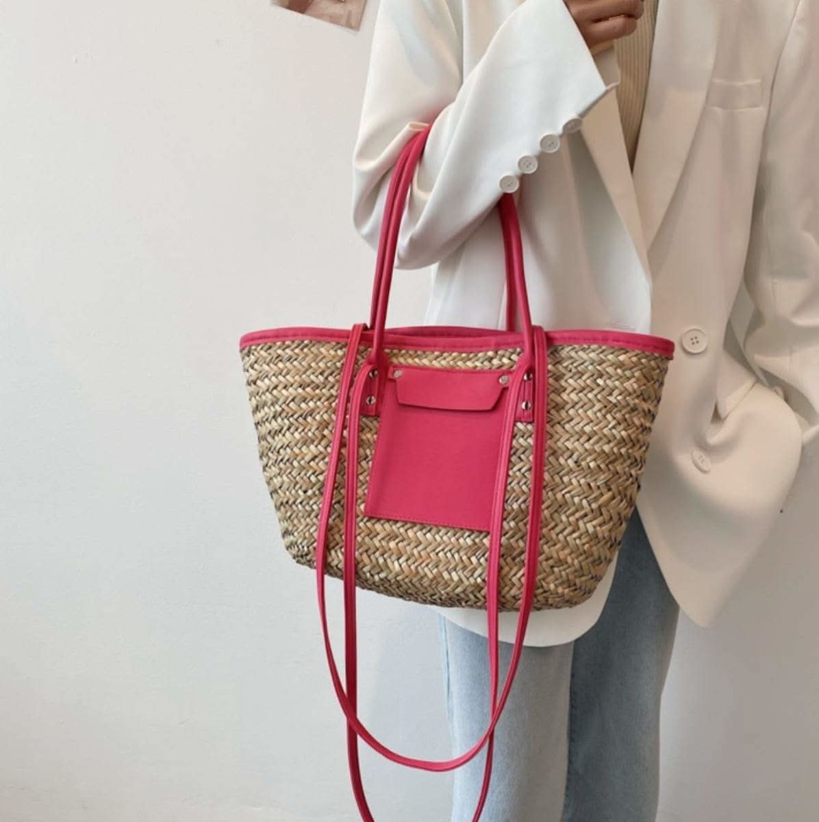 【動画あり】ストロー素材切り替えカゴバッグ 5色展開 - select store mirror me【動画あり】ストロー素材切り替えカゴバッグ 5色展開182244291mirror meselect store mirror me182244291ホワイト