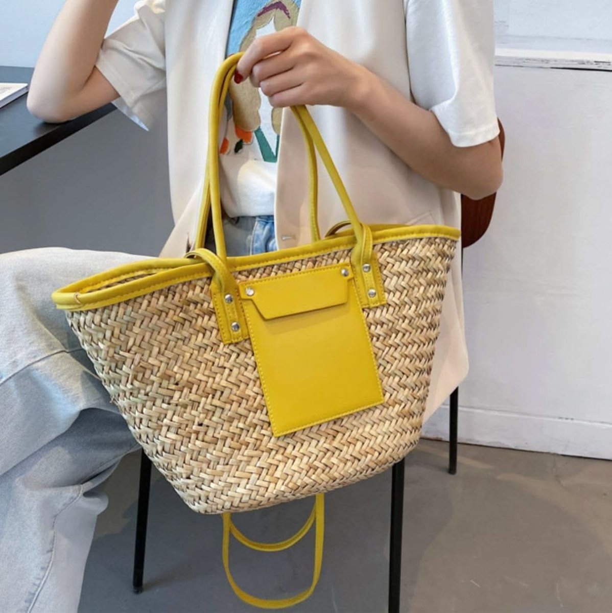 【動画あり】ストロー素材切り替えカゴバッグ 5色展開 - select store mirror me【動画あり】ストロー素材切り替えカゴバッグ 5色展開182244291mirror meselect store mirror me182244291ホワイト