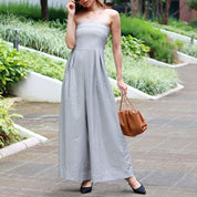 【動画あり】ベアトップグレーストライプワイドレッグロンパース - select store mirror me【動画あり】ベアトップグレーストライプワイドレッグロンパース52695563mirror meselect store mirror me52695563XS