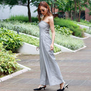 【動画あり】ベアトップグレーストライプワイドレッグロンパース - select store mirror me【動画あり】ベアトップグレーストライプワイドレッグロンパース52695563mirror meselect store mirror me52695563XS