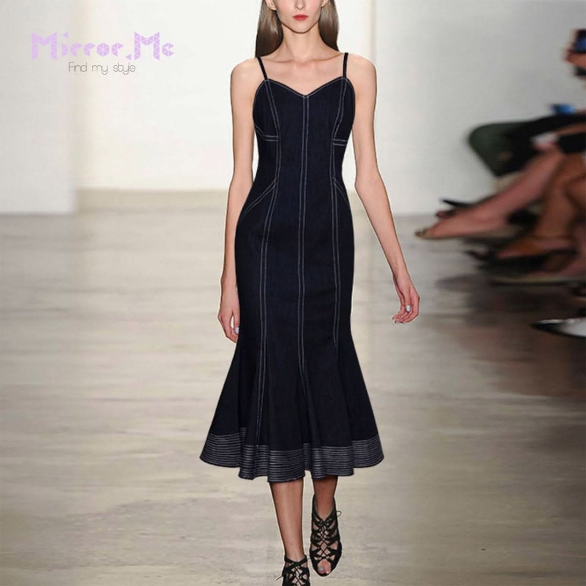 <インスタグラマー様ご愛用><伸縮性抜群>美シルエットマーメイドラインデニムワンピース - select store mirror me<インスタグラマー様ご愛用><伸縮性抜群>美シルエットマーメイドラインデニムワンピース52760900mirror meselect store mirror me52760900S