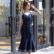 <インスタグラマー様ご愛用><伸縮性抜群>美シルエットマーメイドラインデニムワンピース - select store mirror me<インスタグラマー様ご愛用><伸縮性抜群>美シルエットマーメイドラインデニムワンピース52760900mirror meselect store mirror me52760900S
