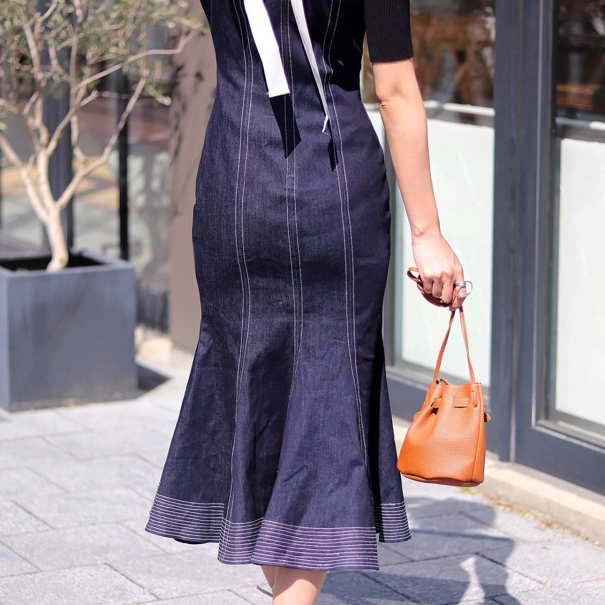 <インスタグラマー様ご愛用><伸縮性抜群>美シルエットマーメイドラインデニムワンピース - select store mirror me<インスタグラマー様ご愛用><伸縮性抜群>美シルエットマーメイドラインデニムワンピース52760900mirror meselect store mirror me52760900S