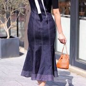 <インスタグラマー様ご愛用><伸縮性抜群>美シルエットマーメイドラインデニムワンピース - select store mirror me<インスタグラマー様ご愛用><伸縮性抜群>美シルエットマーメイドラインデニムワンピース52760900mirror meselect store mirror me52760900S