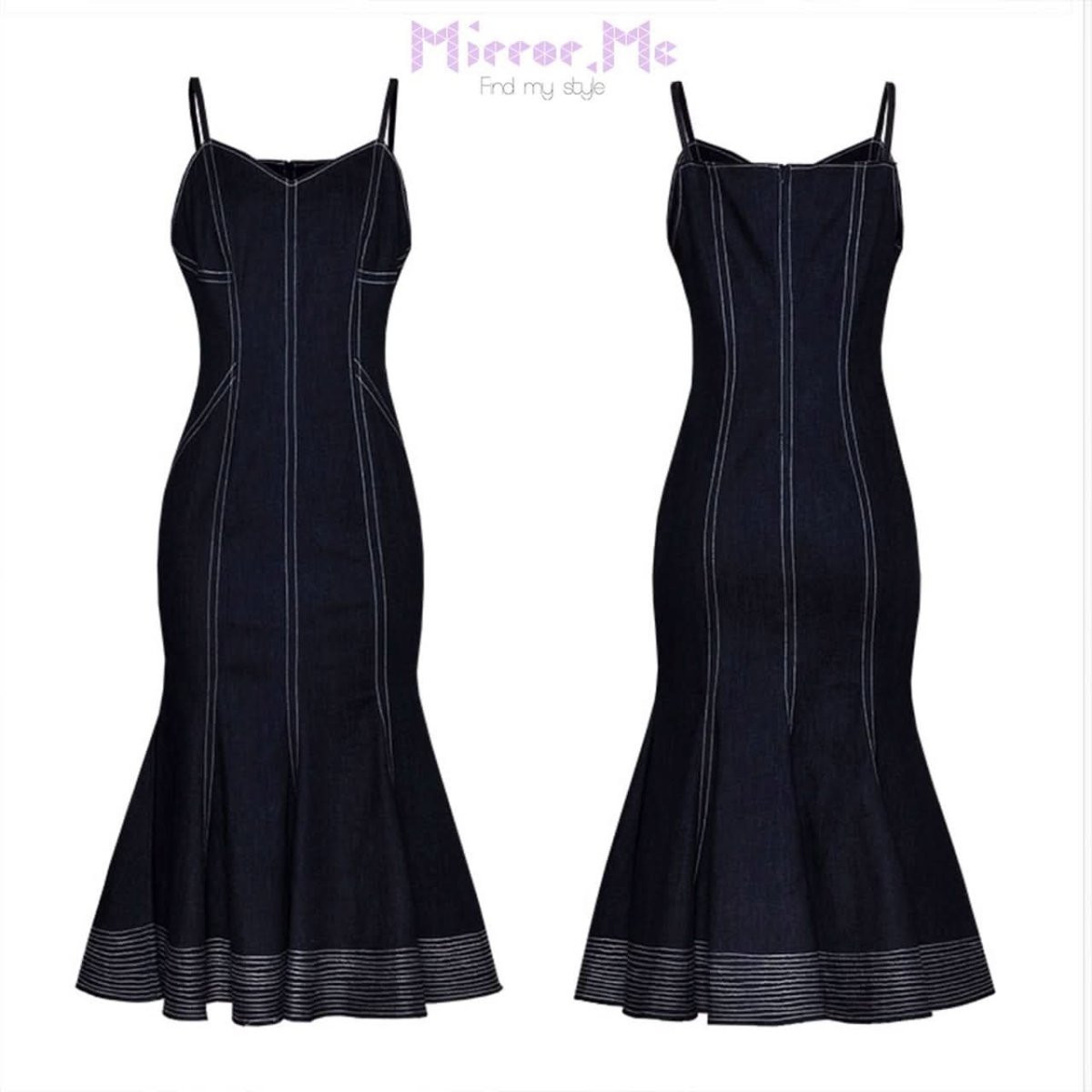 <インスタグラマー様ご愛用><伸縮性抜群>美シルエットマーメイドラインデニムワンピース - select store mirror me<インスタグラマー様ご愛用><伸縮性抜群>美シルエットマーメイドラインデニムワンピース52760900mirror meselect store mirror me52760900S