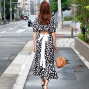 大人気!<サイズ展開豊富>【動画あり】バックオープンリボンデイジー柄マキシワンピース - select store mirror me大人気!<サイズ展開豊富>【動画あり】バックオープンリボンデイジー柄マキシワンピース57315129mirror meselect store mirror me57315129S