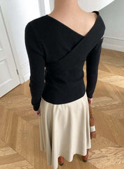 【動画あり】コアヤーン素材クロスニットトップス 6色展開 - select store mirror me【動画あり】コアヤーン素材クロスニットトップス 6色展開190815052mirror meselect store mirror me190815052ホワイト