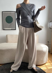 【動画あり】コアヤーン素材クロスニットトップス 6色展開 - select store mirror me【動画あり】コアヤーン素材クロスニットトップス 6色展開190815052mirror meselect store mirror me190815052ホワイト