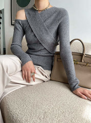 【動画あり】コアヤーン素材クロスニットトップス 6色展開 - select store mirror me【動画あり】コアヤーン素材クロスニットトップス 6色展開190815052mirror meselect store mirror me190815052ホワイト