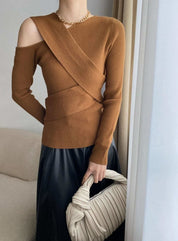 【動画あり】コアヤーン素材クロスニットトップス 6色展開 - select store mirror me【動画あり】コアヤーン素材クロスニットトップス 6色展開190815052mirror meselect store mirror me190815052ホワイト