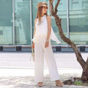 【動画あり】アメリカンネックホワイトワイドレッグロンパース - select store mirror me【動画あり】アメリカンネックホワイトワイドレッグロンパース74477820mirror meselect store mirror me74477820S