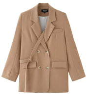 【動画あり】ヌーディーベージュアシンメトリーロングベルトジャケット - select store mirror me【動画あり】ヌーディーベージュアシンメトリーロングベルトジャケット84841688mirror meselect store mirror me84841688S