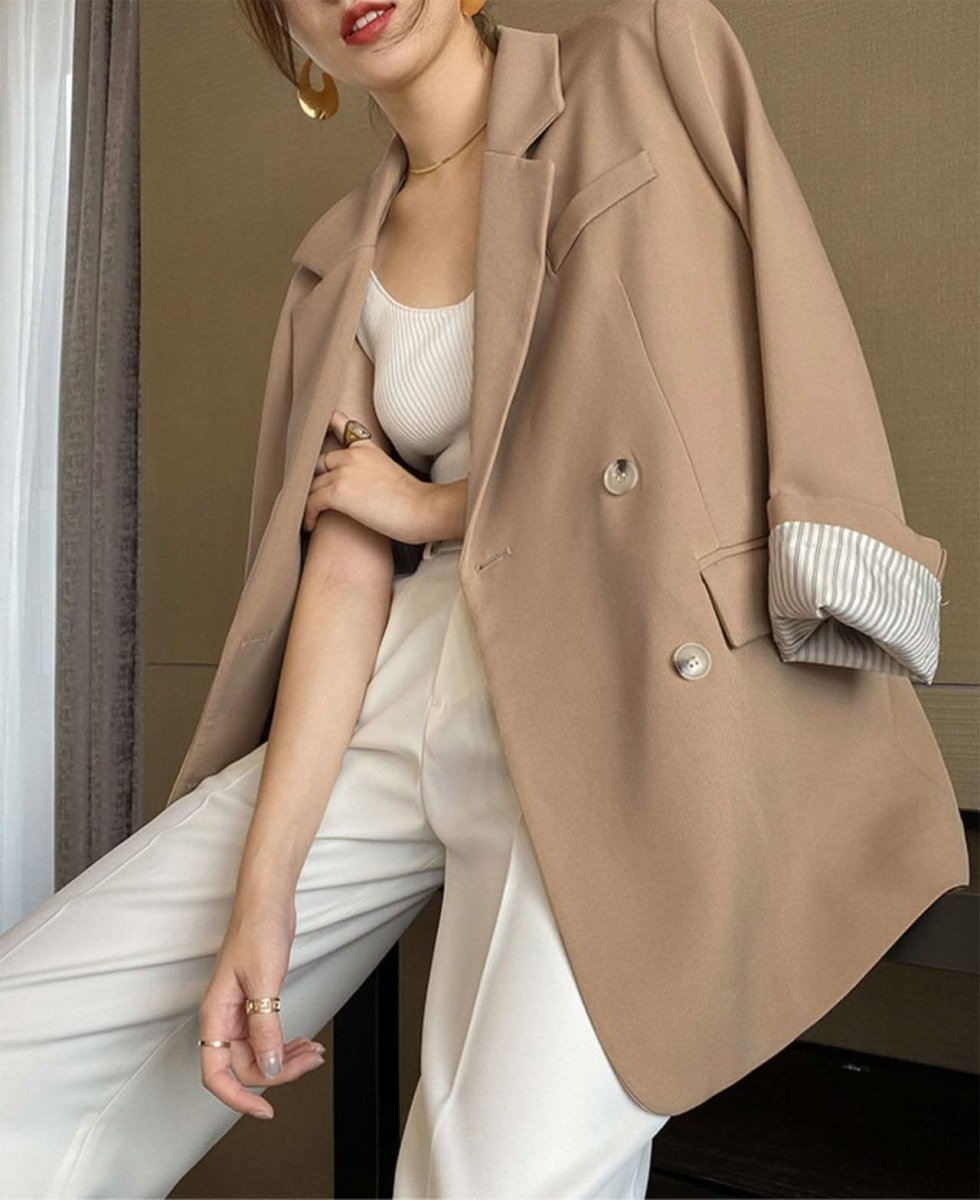 【動画あり】ヌーディーベージュアシンメトリーロングベルトジャケット - select store mirror me【動画あり】ヌーディーベージュアシンメトリーロングベルトジャケット84841688mirror meselect store mirror me84841688S