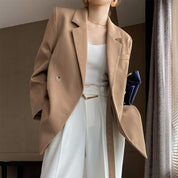 【動画あり】ヌーディーベージュアシンメトリーロングベルトジャケット - select store mirror me【動画あり】ヌーディーベージュアシンメトリーロングベルトジャケット84841688mirror meselect store mirror me84841688S