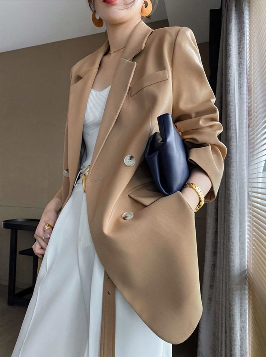 【動画あり】ヌーディーベージュアシンメトリーロングベルトジャケット - select store mirror me【動画あり】ヌーディーベージュアシンメトリーロングベルトジャケット84841688mirror meselect store mirror me84841688S