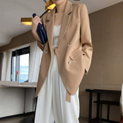 【動画あり】ヌーディーベージュアシンメトリーロングベルトジャケット - select store mirror me【動画あり】ヌーディーベージュアシンメトリーロングベルトジャケット84841688mirror meselect store mirror me84841688S