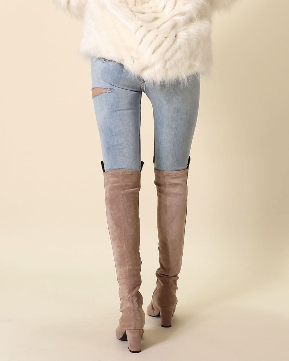 <ベージュ8cmヒール24.5cm1点即納>【動画あり】【本牛革】切り替えスエードアシンメトリーロングブーツ 3色展開&2種展開 - select store mirror me<ベージュ8cmヒール24.5cm1点即納>【動画あり】【本牛革】切り替えスエードアシンメトリーロングブーツ 3色展開&2種展開200367265mirror meselect store mirror me200367265ベージュ8cmヒール(裏地レザー) 22cm