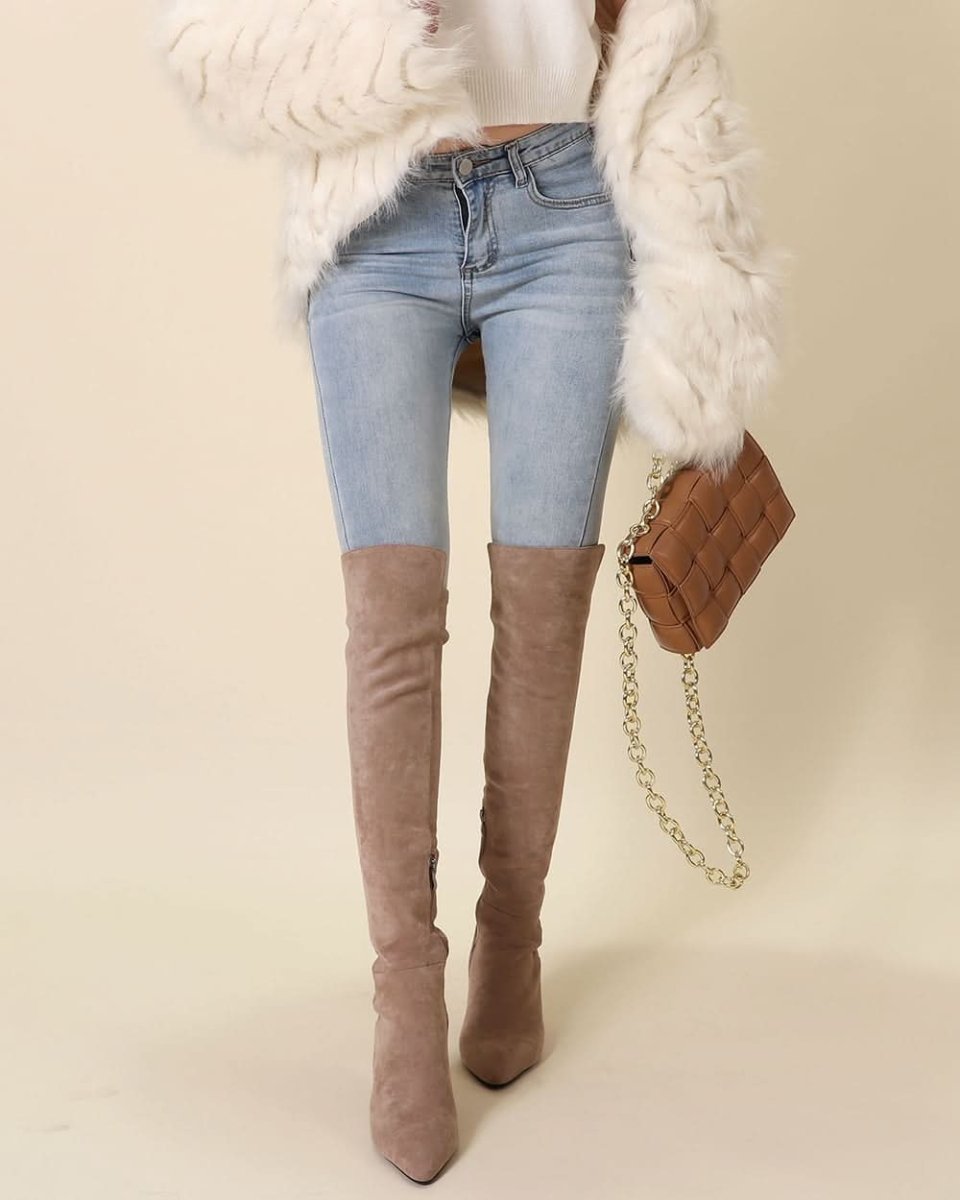 <ベージュ8cmヒール24.5cm1点即納>【動画あり】【本牛革】切り替えスエードアシンメトリーロングブーツ 3色展開&2種展開 - select store mirror me<ベージュ8cmヒール24.5cm1点即納>【動画あり】【本牛革】切り替えスエードアシンメトリーロングブーツ 3色展開&2種展開200367265mirror meselect store mirror me200367265ベージュ8cmヒール(裏地レザー) 22cm