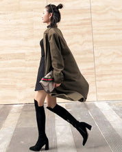 <ベージュ8cmヒール24.5cm1点即納>【動画あり】【本牛革】切り替えスエードアシンメトリーロングブーツ 3色展開&2種展開 - select store mirror me<ベージュ8cmヒール24.5cm1点即納>【動画あり】【本牛革】切り替えスエードアシンメトリーロングブーツ 3色展開&2種展開200367265mirror meselect store mirror me200367265ベージュ8cmヒール(裏地レザー) 22cm