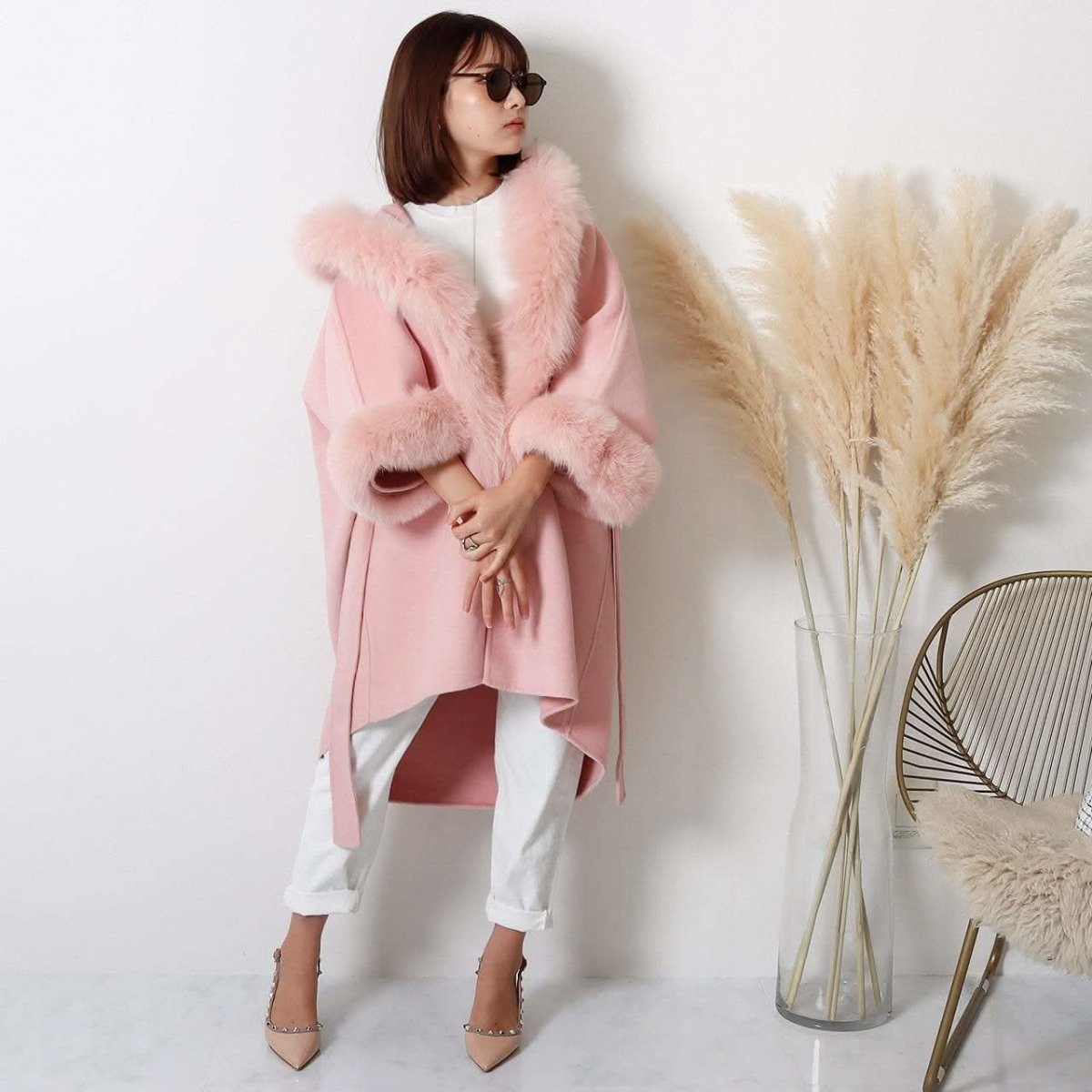 【高品質ウール90%&カシミヤ10%&リアルフォックスファー】【動画あり】ドルマンスリーブルーズコート 3色展開 - select store mirror me【高品質ウール90%&カシミヤ10%&リアルフォックスファー】【動画あり】ドルマンスリーブルーズコート 3色展開153297755mirror meselect store mirror me153297755ホワイト XS