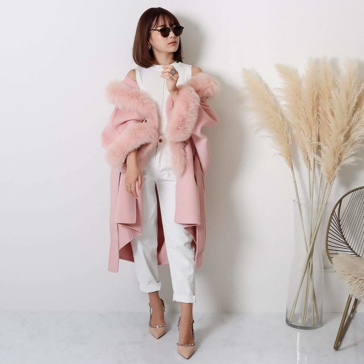 【高品質ウール90%&カシミヤ10%&リアルフォックスファー】【動画あり】ドルマンスリーブルーズコート 3色展開 - select store mirror me【高品質ウール90%&カシミヤ10%&リアルフォックスファー】【動画あり】ドルマンスリーブルーズコート 3色展開153297755mirror meselect store mirror me153297755ホワイト XS