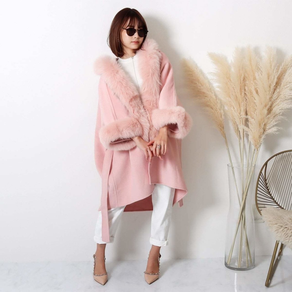 【高品質ウール90%&カシミヤ10%&リアルフォックスファー】【動画あり】ドルマンスリーブルーズコート 3色展開 - select store mirror me【高品質ウール90%&カシミヤ10%&リアルフォックスファー】【動画あり】ドルマンスリーブルーズコート 3色展開153297755mirror meselect store mirror me153297755ホワイト XS