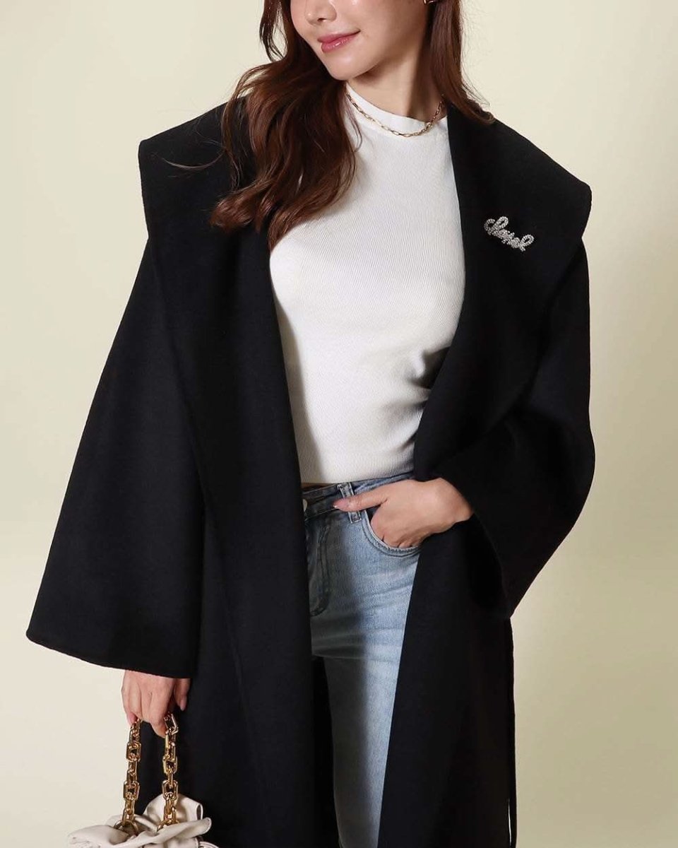 熟練職人の手作業【高品質ウール95%】【動画あり】ビビットカラーブローチ付きウールコート 4色展開 - select store mirror me熟練職人の手作業【高品質ウール95%】【動画あり】ビビットカラーブローチ付きウールコート 4色展開153370023mirror meselect store mirror me153370023マスタードイエロー S