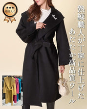 熟練職人の手作業【高品質ウール95%】【動画あり】ビビットカラーブローチ付きウールコート 4色展開 - select store mirror me熟練職人の手作業【高品質ウール95%】【動画あり】ビビットカラーブローチ付きウールコート 4色展開153370023mirror meselect store mirror me153370023マスタードイエロー S