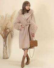 【高品質ウール95%&リアルフォックスファー100%】【動画あり】ボリュームファースリーブ襟ロングスリットコート 3色展開 - select store mirror me【高品質ウール95%&リアルフォックスファー100%】【動画あり】ボリュームファースリーブ襟ロングスリットコート 3色展開153368547mirror meselect store mirror me153368547ホワイト M