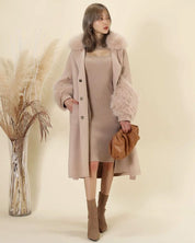 【高品質ウール95%&リアルフォックスファー100%】【動画あり】ボリュームファースリーブ襟ロングスリットコート 3色展開 - select store mirror me【高品質ウール95%&リアルフォックスファー100%】【動画あり】ボリュームファースリーブ襟ロングスリットコート 3色展開153368547mirror meselect store mirror me153368547ホワイト M