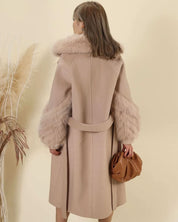 【高品質ウール95%&リアルフォックスファー100%】【動画あり】ボリュームファースリーブ襟ロングスリットコート 3色展開 - select store mirror me【高品質ウール95%&リアルフォックスファー100%】【動画あり】ボリュームファースリーブ襟ロングスリットコート 3色展開153368547mirror meselect store mirror me153368547ホワイト M