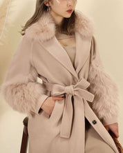 【高品質ウール95%&リアルフォックスファー100%】【動画あり】ボリュームファースリーブ襟ロングスリットコート 3色展開 - select store mirror me【高品質ウール95%&リアルフォックスファー100%】【動画あり】ボリュームファースリーブ襟ロングスリットコート 3色展開153368547mirror meselect store mirror me153368547ホワイト M