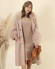 【高品質ウール95%&リアルフォックスファー100%】【動画あり】ボリュームファースリーブ襟ロングスリットコート 3色展開 - select store mirror me【高品質ウール95%&リアルフォックスファー100%】【動画あり】ボリュームファースリーブ襟ロングスリットコート 3色展開153368547mirror meselect store mirror me153368547ホワイト M