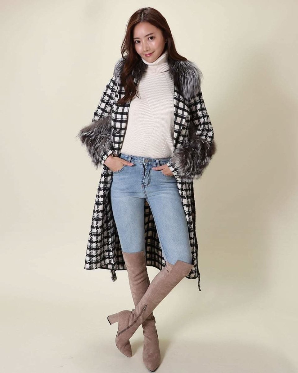 【高品質ウール95%&リアルフォックスファー100%】【動画あり】ボリュームファースリーブ襟ロングスリットコート 3色展開 - select store mirror me【高品質ウール95%&リアルフォックスファー100%】【動画あり】ボリュームファースリーブ襟ロングスリットコート 3色展開153368547mirror meselect store mirror me153368547ホワイト M