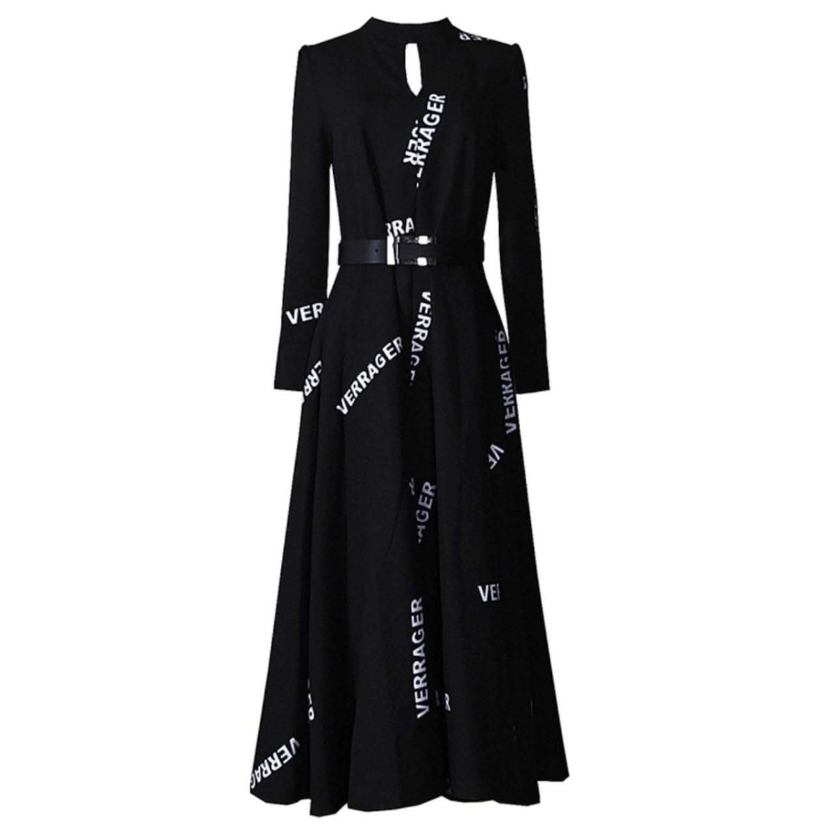 【動画あり】ロゴデザインウエストベルト付きハイネックブラックワンピース - select store mirror me【動画あり】ロゴデザインウエストベルト付きハイネックブラックワンピース97487756mirror meselect store mirror me97487756S