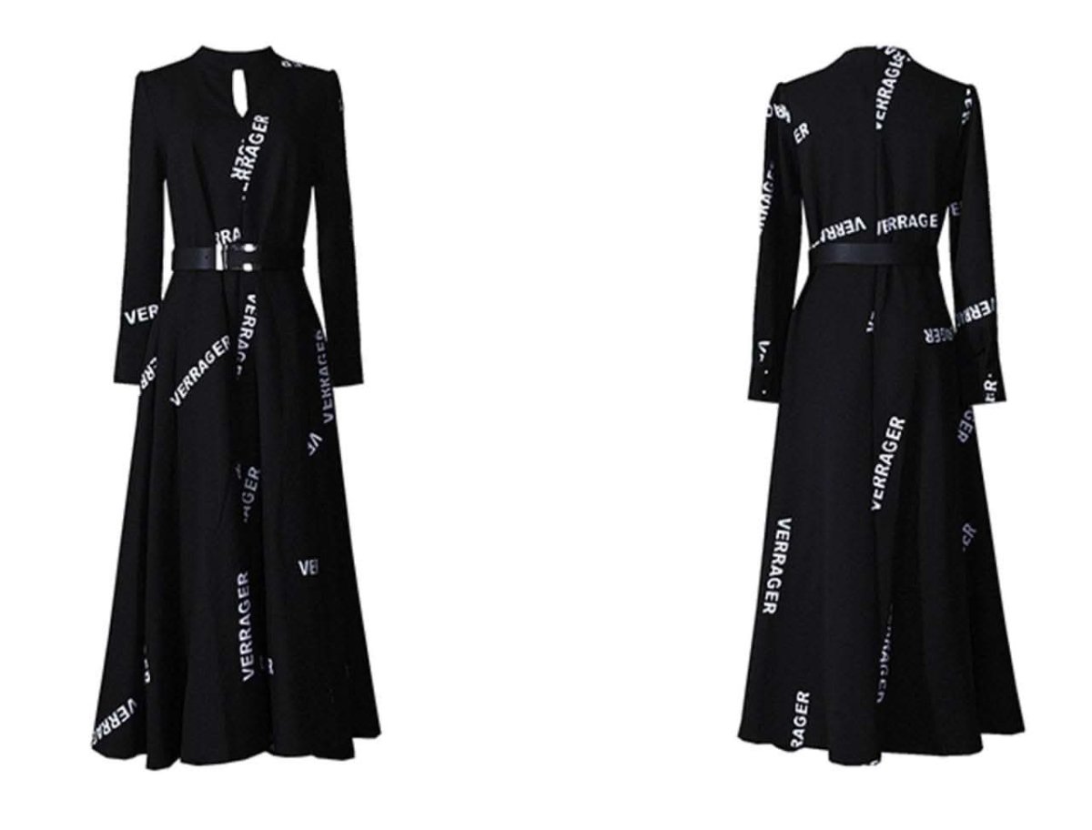 【動画あり】ロゴデザインウエストベルト付きハイネックブラックワンピース - select store mirror me【動画あり】ロゴデザインウエストベルト付きハイネックブラックワンピース97487756mirror meselect store mirror me97487756S