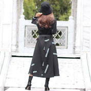 【動画あり】ロゴデザインウエストベルト付きハイネックブラックワンピース - select store mirror me【動画あり】ロゴデザインウエストベルト付きハイネックブラックワンピース97487756mirror meselect store mirror me97487756S