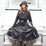 【動画あり】ロゴデザインウエストベルト付きハイネックブラックワンピース - select store mirror me【動画あり】ロゴデザインウエストベルト付きハイネックブラックワンピース97487756mirror meselect store mirror me97487756S