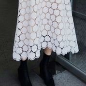 【動画あり】ドットパンチングレースAラインスカート 2色展開 - select store mirror me【動画あり】ドットパンチングレースAラインスカート 2色展開52696370mirror meselect store mirror me52696370ホワイト×S