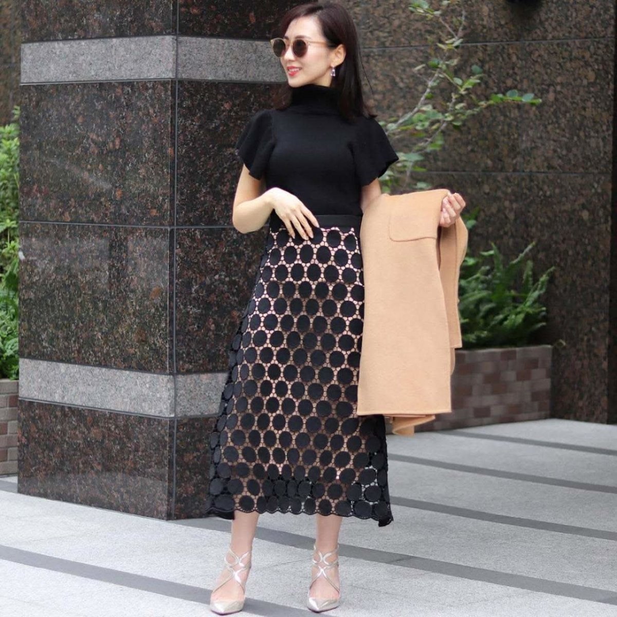 【動画あり】ドットパンチングレースAラインスカート 2色展開 - select store mirror me【動画あり】ドットパンチングレースAラインスカート 2色展開52696370mirror meselect store mirror me52696370ホワイト×S