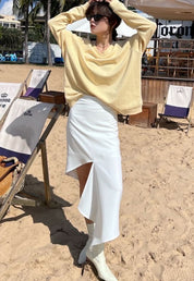 アシンメトリーカットKIKIスカート 4色展開 - select store mirror meアシンメトリーカットKIKIスカート 4色展開205735502mirror meselect store mirror me205735502ホワイトS