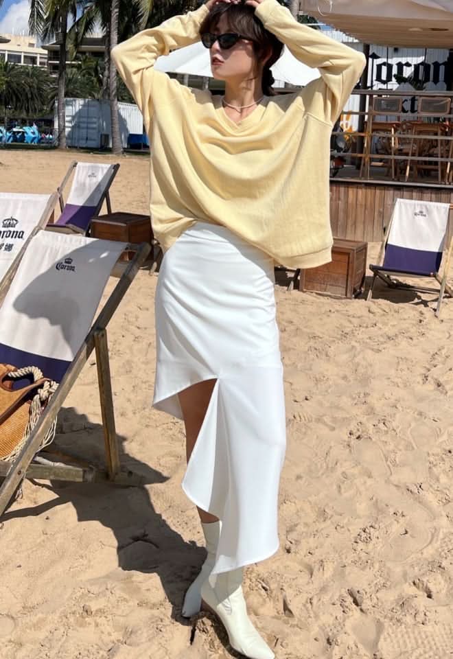 アシンメトリーカットKIKIスカート 4色展開 - select store mirror meアシンメトリーカットKIKIスカート 4色展開205735502mirror meselect store mirror me205735502ホワイトS