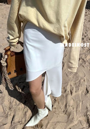 アシンメトリーカットKIKIスカート 4色展開 - select store mirror meアシンメトリーカットKIKIスカート 4色展開205735502mirror meselect store mirror me205735502ホワイトS