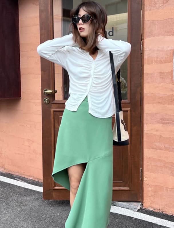 アシンメトリーカットKIKIスカート 4色展開 - select store mirror meアシンメトリーカットKIKIスカート 4色展開205735502mirror meselect store mirror me205735502ホワイトS