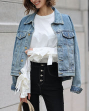 【動画あり】トリプルリボンスリーブKiKiブラウス - select store mirror me【動画あり】トリプルリボンスリーブKiKiブラウス203504896mirror meselect store mirror me203504896S