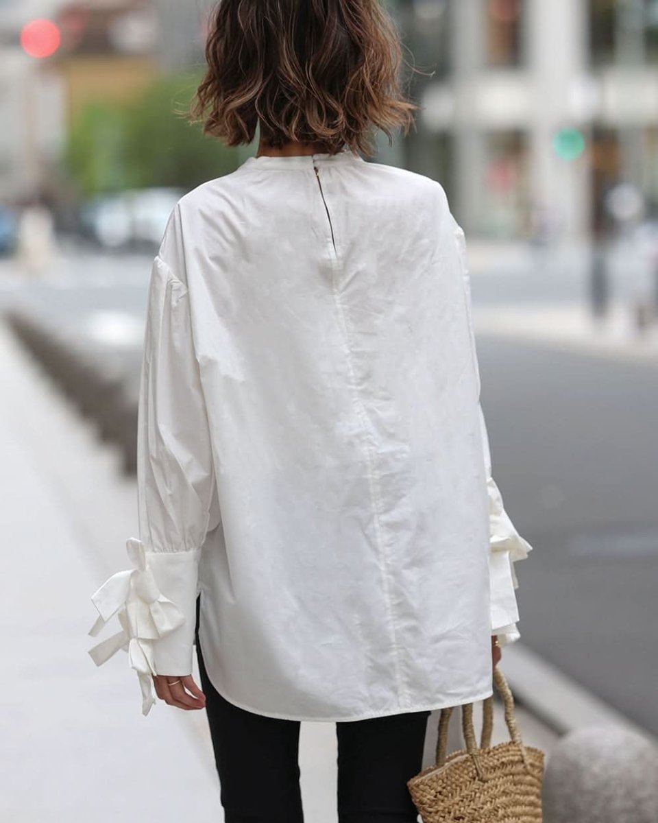 【動画あり】トリプルリボンスリーブKiKiブラウス - select store mirror me【動画あり】トリプルリボンスリーブKiKiブラウス203504896mirror meselect store mirror me203504896S