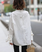 【動画あり】トリプルリボンスリーブKiKiブラウス - select store mirror me【動画あり】トリプルリボンスリーブKiKiブラウス203504896mirror meselect store mirror me203504896S