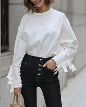 【動画あり】トリプルリボンスリーブKiKiブラウス - select store mirror me【動画あり】トリプルリボンスリーブKiKiブラウス203504896mirror meselect store mirror me203504896S