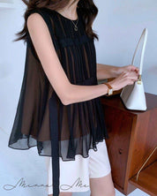 <Lサイズ1点即納><サイズ展開豊富>【動画あり】上質プリーツブラックシースルーフレアトップス - select store mirror me<Lサイズ1点即納><サイズ展開豊富>【動画あり】上質プリーツブラックシースルーフレアトップス194555354mirror meselect store mirror me194555354M