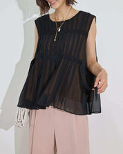 <Lサイズ1点即納><サイズ展開豊富>【動画あり】上質プリーツブラックシースルーフレアトップス - select store mirror me<Lサイズ1点即納><サイズ展開豊富>【動画あり】上質プリーツブラックシースルーフレアトップス194555354mirror meselect store mirror me194555354M